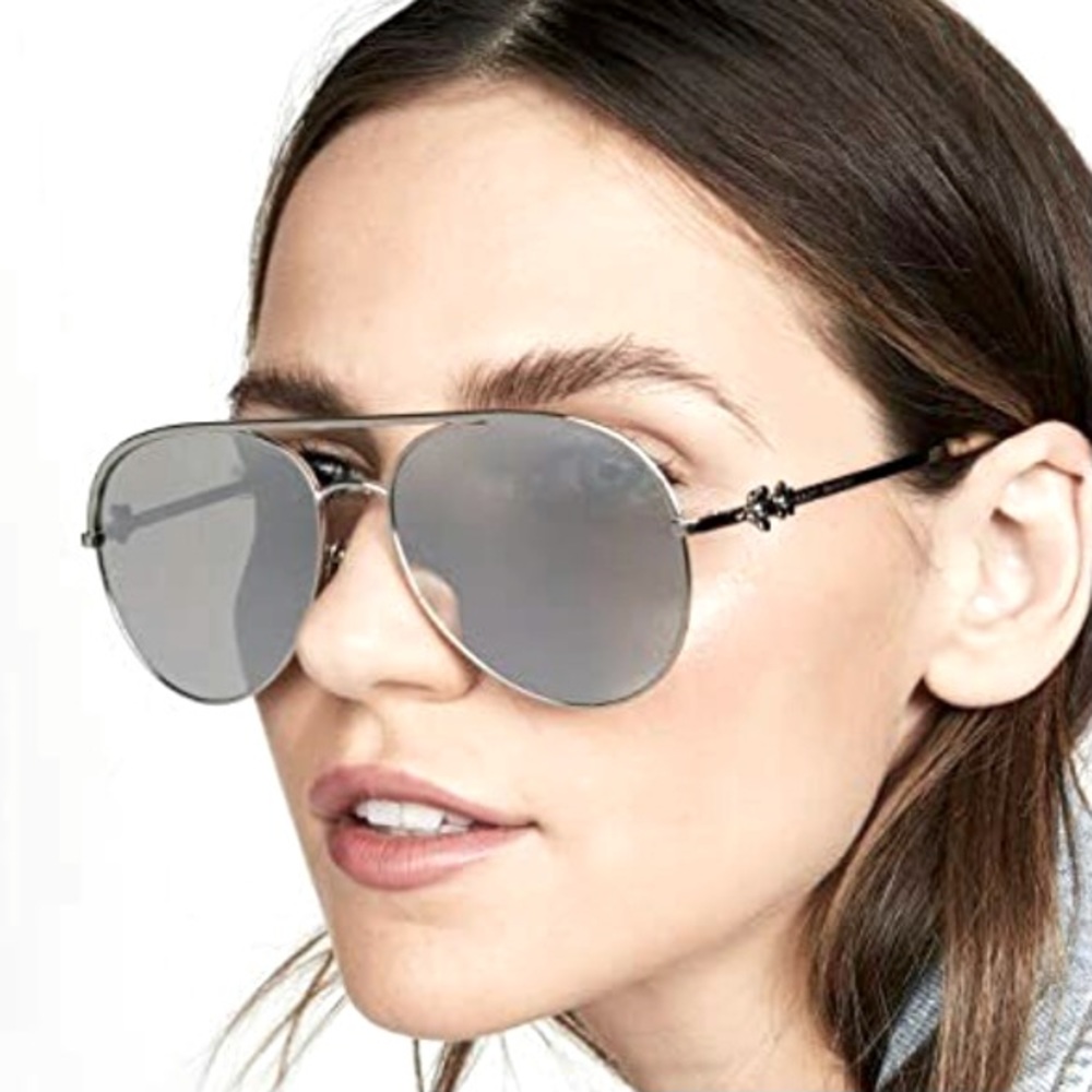 Marc Jacobs Daisy 2/s Aviator Sunglasses 58mm in Silver